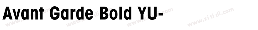 Avant Garde Bold YU字体转换